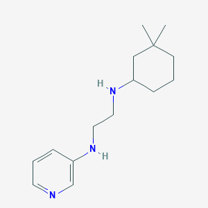 molecular formula C15H25N3 B5932114 N-(3,3-dimethylcyclohexyl)-N'-pyridin-3-ylethane-1,2-diamine 