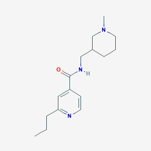 molecular formula C16H25N3O B5932136 N-[(1-methylpiperidin-3-yl)methyl]-2-propylisonicotinamide 