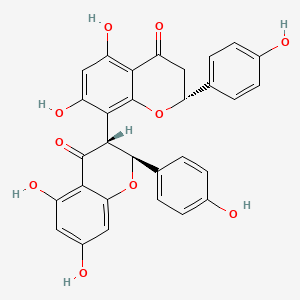 molecular formula C30H22O10 B593241 (-)-GB-1a CAS No. 220611-41-6