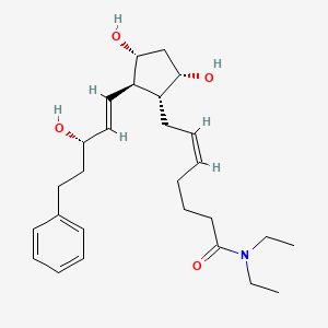 molecular formula C27H41NO4 B593248 17-phenyl trinor Prostaglandin F2alpha diethyl amide CAS No. 1176637-26-5
