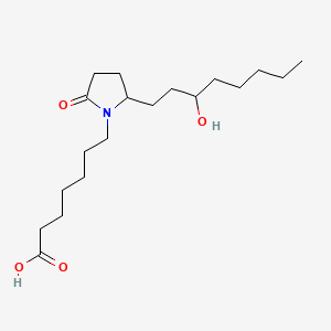 7-[2-(3-Hydroxyoctyl)-5-oxopyrrolidin-1-YL]heptanoic acid