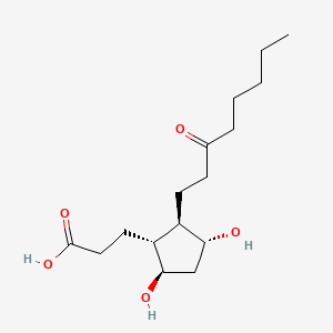molecular formula C16H28O5 B593250 13,14-dihydro-15-keto-tetranor Prostaglandin F1beta CAS No. 23015-45-4