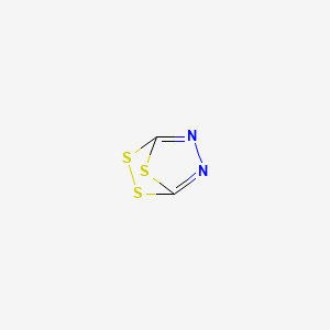 molecular formula C2N2S3 B593254 Dicyanotrisulfane CAS No. 10220-42-5