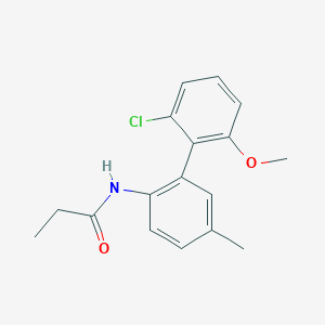 molecular formula C17H18ClNO2 B5932561 N-(2'-chloro-6'-methoxy-5-methylbiphenyl-2-yl)propanamide 