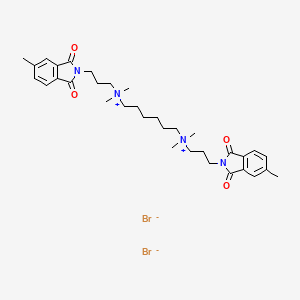 molecular formula C34H48Br2N4O4 B593257 Dimethyl-W84 (dibromide) CAS No. 402475-33-6