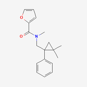 molecular formula C18H21NO2 B5932675 N-[(2,2-dimethyl-1-phenylcyclopropyl)methyl]-N-methyl-2-furamide 