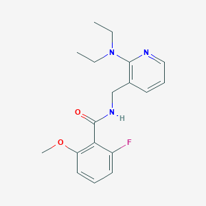 molecular formula C18H22FN3O2 B5932719 N-{[2-(diethylamino)pyridin-3-yl]methyl}-2-fluoro-6-methoxybenzamide 