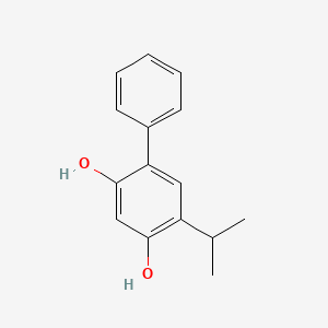 molecular formula C15H16O2 B593272 [1,1-Biphenyl]-2,4-diol,5-(1-methylethyl)- CAS No. 131844-68-3