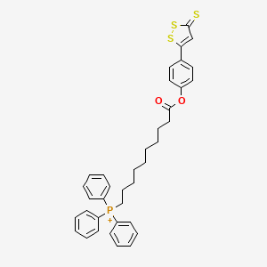 [10-Oxo-10-[4-(5-sulfanylidenedithiol-3-yl)phenoxy]decyl]-triphenylphosphanium