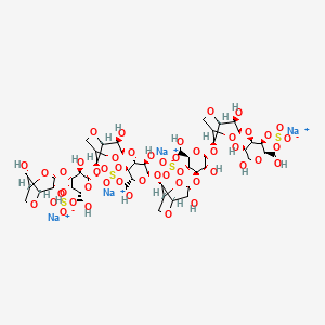 molecular formula C48H70Na4O49S4 B593279 Neocarraoctaose 41,43,45,47-tetrasulfate tetrasodium salt CAS No. 133647-94-6