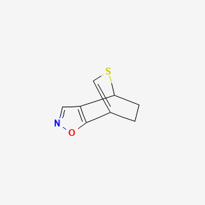 molecular formula C8H7NOS B593282 3-Oxa-8-thia-4-azatricyclo[5.2.2.02,6]undeca-1(9),2(6),4-triene CAS No. 132804-44-5