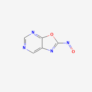 molecular formula C5H2N4O2 B593305 2-Nitroso-[1,3]oxazolo[5,4-d]pyrimidine CAS No. 139392-55-5