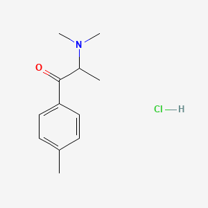 molecular formula C12H18ClNO B593307 4-methyl-N,N-Dimethylcathinone (hydrochloride) CAS No. 1448845-14-4