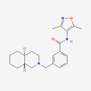 molecular formula C22H29N3O2 B5933071 N-(3,5-dimethylisoxazol-4-yl)-3-[(4aS*,8aR*)-octahydroisoquinolin-2(1H)-ylmethyl]benzamide 