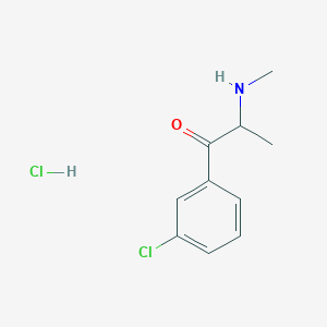 molecular formula C10H13Cl2NO B593308 3-Chloromethcathinone hydrochloride CAS No. 1607439-32-6