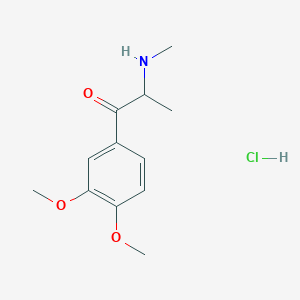 molecular formula C12H18ClNO3 B593313 3,4-DMMA hydrochloride CAS No. 22930-82-1