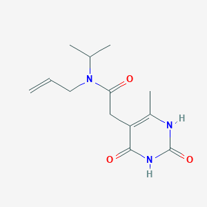molecular formula C13H19N3O3 B5933213 N-allyl-N-isopropyl-2-(6-methyl-2,4-dioxo-1,2,3,4-tetrahydropyrimidin-5-yl)acetamide 