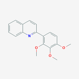 molecular formula C18H17NO3 B5933314 2-(2,3,4-trimethoxyphenyl)quinoline 