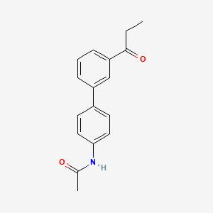 molecular formula C17H17NO2 B5933379 N-(3'-propionylbiphenyl-4-yl)acetamide 