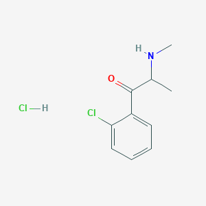 molecular formula C10H13Cl2NO B593340 2-Chloromethcathinone (hydrochloride) CAS No. 90869-66-2