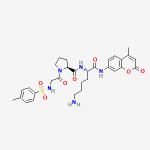 molecular formula C30H37N5O7S B593342 Tos-Gly-Pro-Lys-AMC 