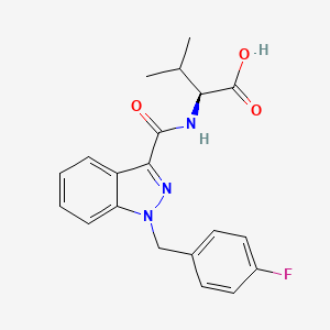molecular formula C20H20FN3O3 B593344 AB-FUBINACA metabolite 3 CAS No. 1877243-60-1