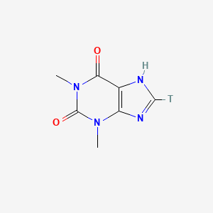 molecular formula C7H8N4O2 B593345 Theophylline, [8-3H] CAS No. 134459-03-3