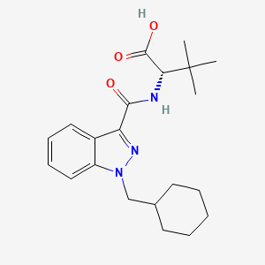 molecular formula C21H29N3O3 B593346 MAB-CHMINACA metabolite M2 
