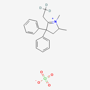 molecular formula C20H24ClNO4 B593354 EDDP-D3 高氯酸盐 CAS No. 136765-23-6