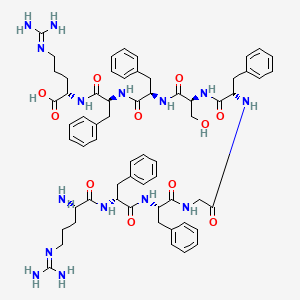 molecular formula C62H79N15O11 B593365 H-Arg-D-Phe-Phe-Gly-Phe-Ser-D-Phe-Phe-Arg-OH CAS No. 127634-26-8