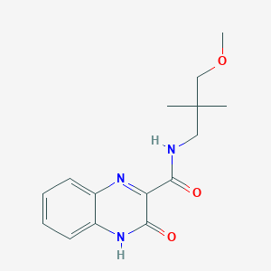 molecular formula C15H19N3O3 B5933651 N-(3-methoxy-2,2-dimethylpropyl)-3-oxo-3,4-dihydroquinoxaline-2-carboxamide 