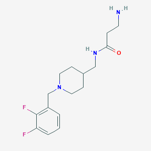 molecular formula C16H23F2N3O B5933658 N~1~-{[1-(2,3-difluorobenzyl)-4-piperidinyl]methyl}-beta-alaninamide dihydrochloride 