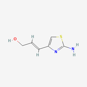 B593372 (E)-3-(2-aminothiazol-4-yl)prop-2-en-1-ol CAS No. 128674-31-7