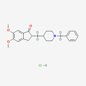 molecular formula C24H30ClNO3 B593375 Donepezil-d4 (hydrochloride) 