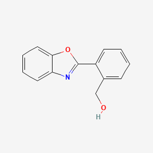 molecular formula C14H11NO2 B5933887 [2-(1,3-benzoxazol-2-yl)phenyl]methanol 