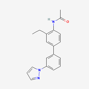 molecular formula C19H19N3O B5933975 N-[3-ethyl-3'-(1H-pyrazol-1-yl)biphenyl-4-yl]acetamide 