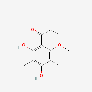 molecular formula C13H18O4 B593409 2,6-Dimethyl-3-O-methyl-4-isobutyrylphloroglucinol CAS No. 97761-90-5