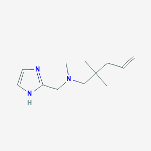 molecular formula C12H21N3 B5934197 N-(1H-imidazol-2-ylmethyl)-N,2,2-trimethylpent-4-en-1-amine 