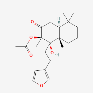 molecular formula C22H32O5 B593422 Galeopsin 