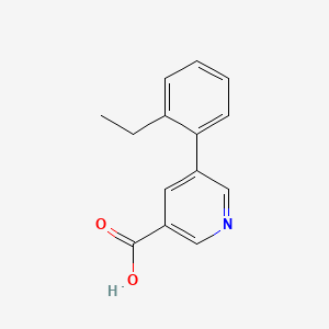 molecular formula C14H13NO2 B5934277 5-(2-ethylphenyl)nicotinic acid 