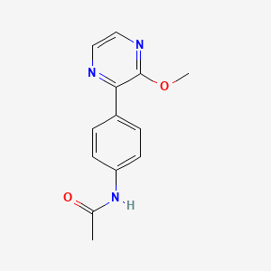 molecular formula C13H13N3O2 B5934315 N-[4-(3-methoxypyrazin-2-yl)phenyl]acetamide 
