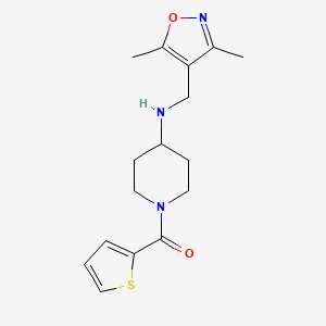 molecular formula C16H21N3O2S B5934335 N-[(3,5-dimethylisoxazol-4-yl)methyl]-1-(2-thienylcarbonyl)piperidin-4-amine 