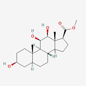 molecular formula C21H34O5 B593458 Methyl 3,11,12-trihydroxyandrostane-17-carboxylate CAS No. 10005-91-1