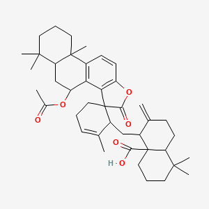 molecular formula C42H56O6 B593461 Hispidanin B 