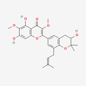 molecular formula C27H30O8 B593474 Dodovisone A CAS No. 1616683-50-1