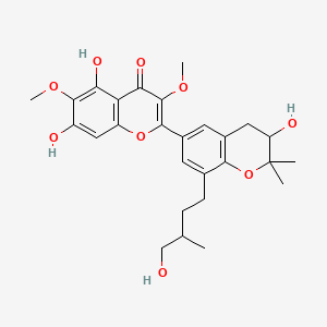 molecular formula C27H32O9 B593475 Dodovisone B 