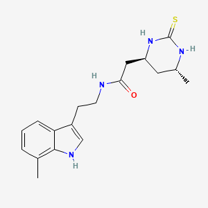 molecular formula C18H24N4OS B5934771 N-[2-(7-methyl-1H-indol-3-yl)ethyl]-2-[(4S*,6R*)-6-methyl-2-thioxohexahydropyrimidin-4-yl]acetamide 