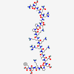 molecular formula C106H172N32O32 B593478 H-Ala-Asp-Ala-Gln-His-Ala-Thr-Pro-Pro-Lys-Lys-Lys-Arg-Lys-Val-Glu-Asp-Pro-Lys-Asp-Phe-OH CAS No. 135546-44-0