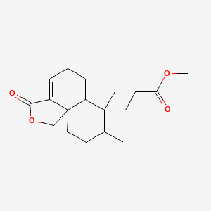 molecular formula C18H26O4 B593479 Dodovislactone A CAS No. 1616683-54-5