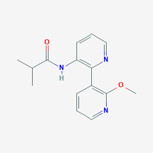 molecular formula C15H17N3O2 B5934791 N-(2'-methoxy-2,3'-bipyridin-3-yl)-2-methylpropanamide 